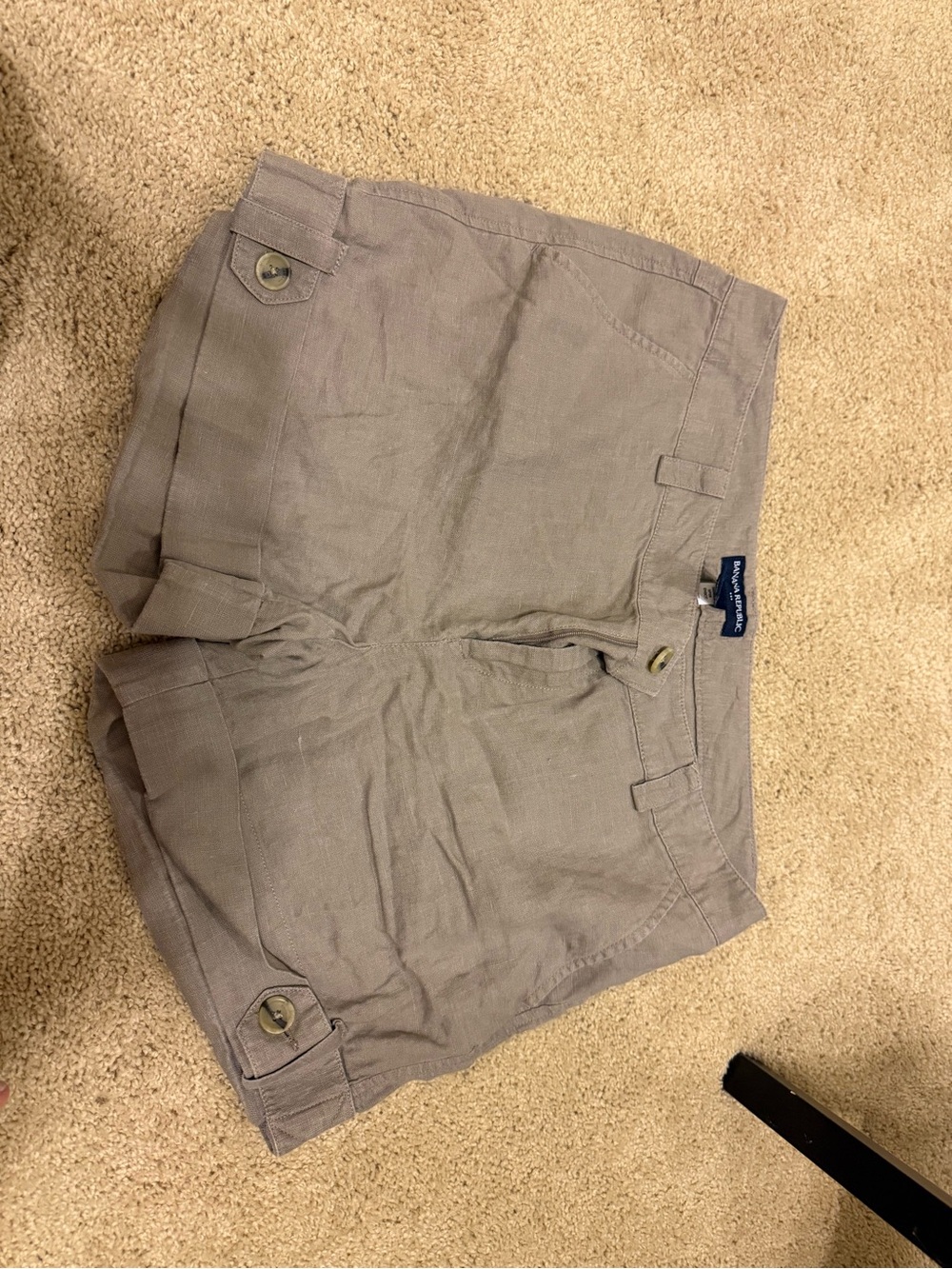 Banana Republic Tan Linen Shorts